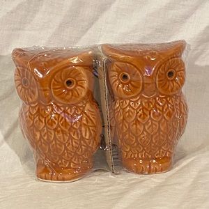 Brown Owls Salt & Pepper Shakers - New